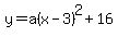 y=a%28x-3%29%5E2%2B16