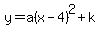 y=a%28x-4%29%5E2%2Bk