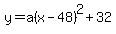 y=a%28x-48%29%5E2%2B32
