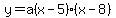 y=a%28x-5%29%28x-8%29