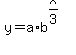 y=a%2Ab%5E%28x%2F3%29
