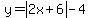 y=abs%282x%2B6%29-4