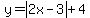 y=abs%282x-3%29%2B4