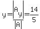 y=abs%28A%5By%5D%29%2Fabs%28A%29=14%2F5