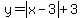 y=abs%28x-3%29%2B3