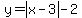 y=abs%28x-3%29-2