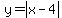 y=abs%28x-4%29