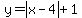 y=abs%28x-4%29%2B1