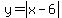 y=abs%28x-6%29