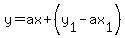 y=ax%2B%28y%5B1%5D-ax%5B1%5D%29