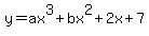 y=ax%5E3%2Bbx%5E2+%2B2x%2B7