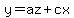 y=az%2Bcx