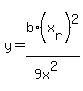 y=b%2A%28x%5Br%5D%29%5E2%2F%289x%5E2%29