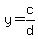 y=c%2Fd