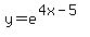 y=e%5E%284x-5%29