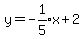 y=expr%28-1%2F5%29x%2B2