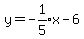 y=expr%28-1%2F5%29x-6