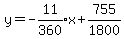 y=expr%28-11%2F360%29x%2B755%2F1800