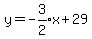 y=expr%28-3%2F2%29x%2B29