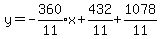 y=expr%28-360%2F11%29x%2B432%2F11%2B1078%2F11%29