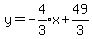 y=expr%28-4%2F3%29x%2B49%2F3