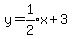 y=expr%281%2F2%29x%2B3