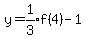 y=expr%281%2F3%29f%284%29-1