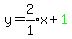 y=expr%282%2F1%29x%2Bgreen%281%29