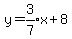 y=expr%283%2F7%29x%2B8
