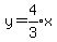 y=expr%284%2F3%29x