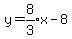y=expr%288%2F3%29x-8