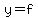y=f