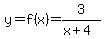 y=f%28x%29=3%2F%28x%2B4%29