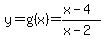 y=g%28x%29=%28x-4%29%2F%28x-2%29