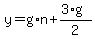 y=g%2An+%2B+%283%2Ag%29%2F2