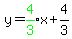 y=green%284%2F3%29x%2B4%2F3