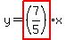 y=highlight%28%287%2F5%29%29x%E2%88%922.4
