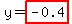 y=highlight%28-0.4%29
