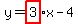y=highlight%283%29x-4