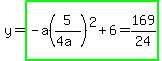 y=highlight_green%28-a%285%2F%284a%29%29%5E2%2B6=169%2F24%29