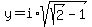 y=i%2Asqrt%28sqrt%282%29-1%29+