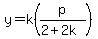 y=k%28p%2F%282%2B2k%29%29