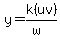 y=k%28uv%29%2F%28w%29