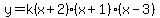 y=k%28x%2B2%29%28x%2B1%29%28x-3%29