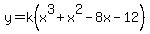 y=k%28x%5E3%2Bx%5E2-8x-12%29