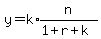 y=k%2Aexpr%28n%2F%281%2Br%2Bk%29%29