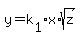 y=k%5B1%5Dx%2Asqrt%28z%29