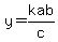 y=kab%2Fc