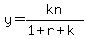 y=kn%2F%281%2Br%2Bk%29