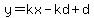 y=kx-kd%2Bd